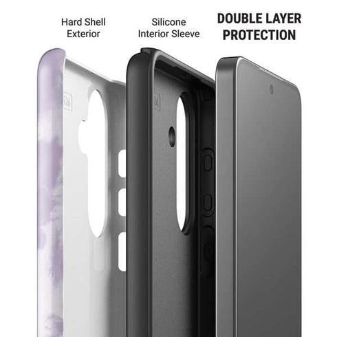 Purple and White Tie Dye Galaxy S26 Impact Case
