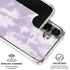 Purple and White Tie Dye Galaxy S26 Plus Clear Case