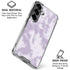 Purple and White Tie Dye Galaxy S26 Plus Clear Case