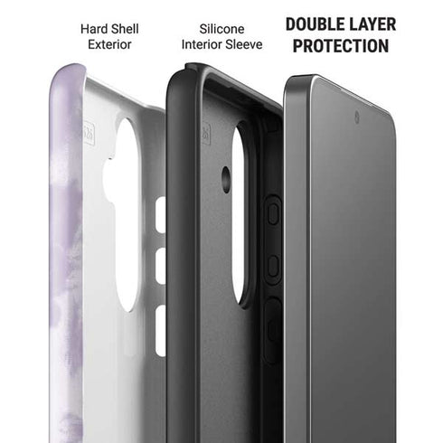 Purple and White Tie Dye Galaxy S26 Plus Impact Case
