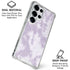 Purple and White Tie Dye Galaxy S26 Ultra Clear Case