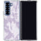 Purple and White Tie Dye Galaxy Z Fold6 Clear Case