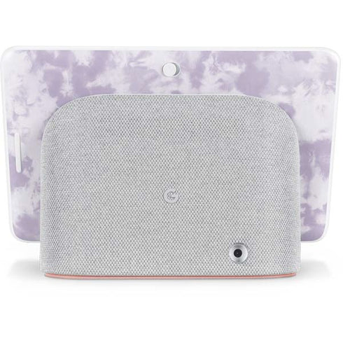 Purple and White Tie Dye Google Home Hub Skin