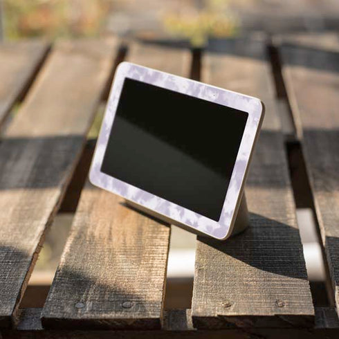 Purple and White Tie Dye Google Home Hub Skin