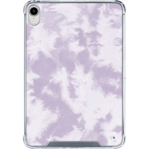 Purple and White Tie Dye iPad 11th Gen (2025) Clear Case