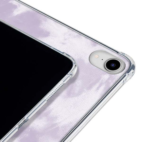 Purple and White Tie Dye iPad 11th Gen (2025) Clear Case