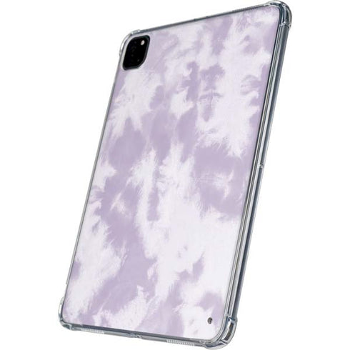 Purple and White Tie Dye iPad Pro 11in (2024) Clear Case