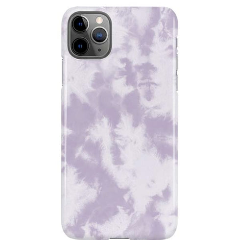 Purple and White Tie Dye iPhone Cases
