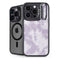 Purple and White Tie Dye iPhone 13 Pro Max Kickstand Case