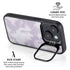 Purple and White Tie Dye iPhone 14 Plus Kickstand Case