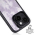 Purple and White Tie Dye iPhone 14 Plus Kickstand Case