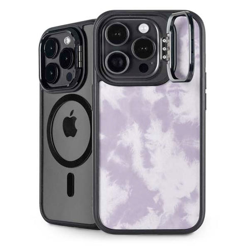 Purple and White Tie Dye iPhone 14 Pro Kickstand Case