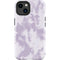 Purple and White Tie Dye iPhone 15 Impact Case