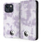 Purple and White Tie Dye iPhone 15 Plus Folio Case