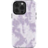 Purple and White Tie Dye iPhone 15 Pro Impact Case