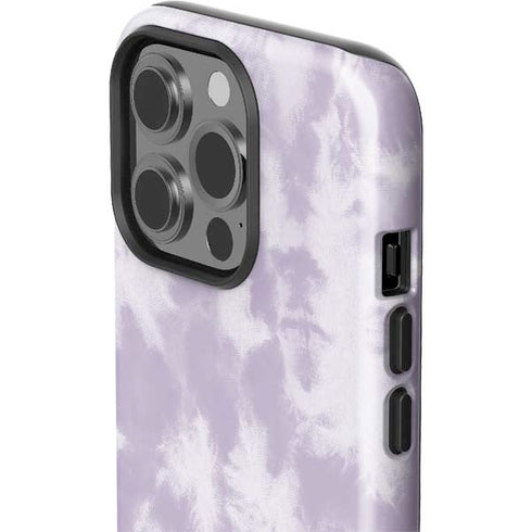 Purple and White Tie Dye iPhone 15 Pro Impact Case