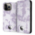 Purple and White Tie Dye iPhone 15 Pro Max Folio Case