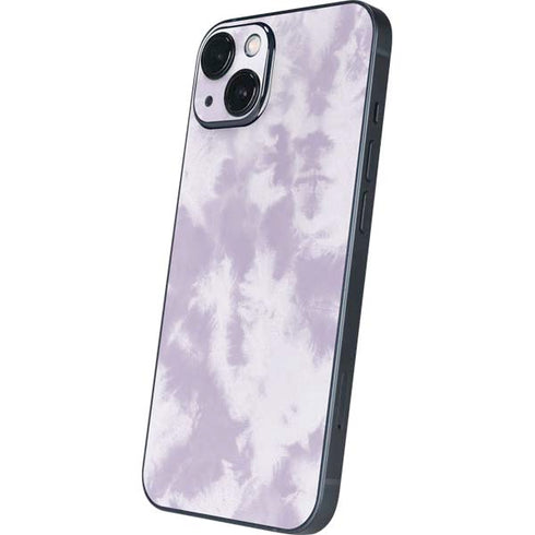 Purple and White Tie Dye iPhone 15 Skin