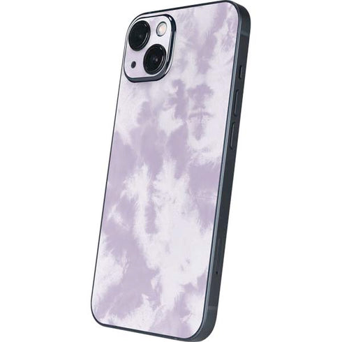 Purple and White Tie Dye iPhone 15 Skin