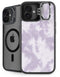 Purple and White Tie Dye iPhone 16 Kickstand Case
