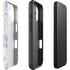 Purple and White Tie Dye iPhone 16 Plus Impact Case