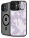 Purple and White Tie Dye iPhone 16 Plus Kickstand Case