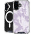 Purple and White Tie Dye iPhone 16 Plus MagSafe Case