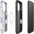 Purple and White Tie Dye iPhone 16 Plus Magsafe Impact Case