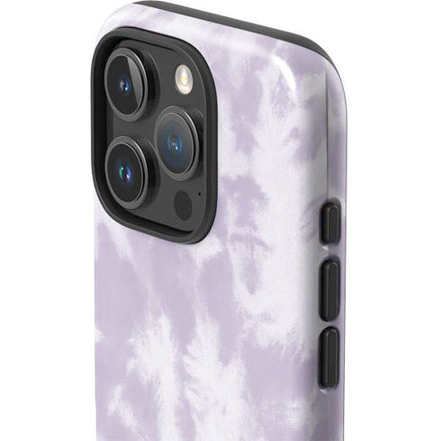Purple and White Tie Dye iPhone 16 Pro Impact Case
