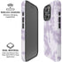 Purple and White Tie Dye iPhone 16 Pro Magsafe Impact Case