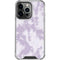 Purple and White Tie Dye iPhone 16 Pro Max Clear Case