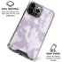 Purple and White Tie Dye iPhone 16 Pro Max Clear Case