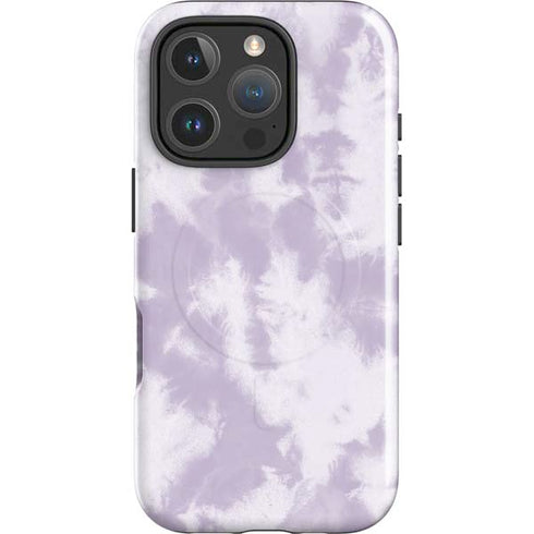 Purple and White Tie Dye iPhone 16 Pro Max Magsafe Impact Case