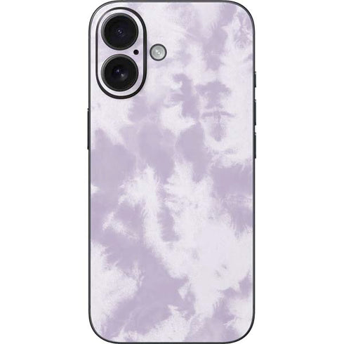 Purple and White Tie Dye iPhone 16 Skin