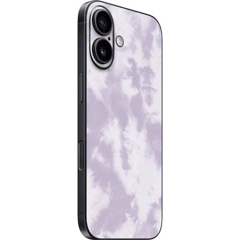 Purple and White Tie Dye iPhone 16 Skin