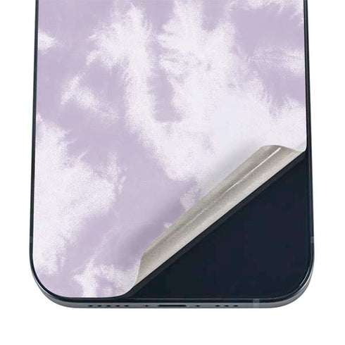 Purple and White Tie Dye iPhone 16 Skin