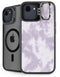 Purple and White Tie Dye iPhone 16e Kickstand Case
