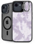 Purple and White Tie Dye iPhone 16e Kickstand Case