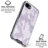 Purple and White Tie Dye iPhone 16e Clear Case