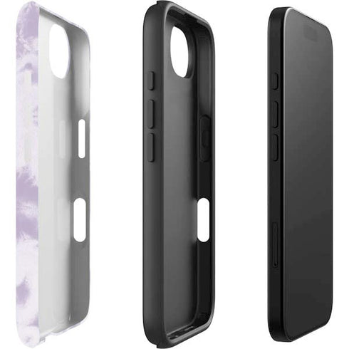 Purple and White Tie Dye iPhone 16e Impact Case