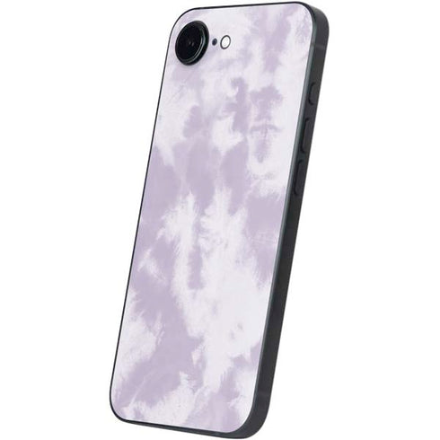Purple and White Tie Dye iPhone 16e Skin