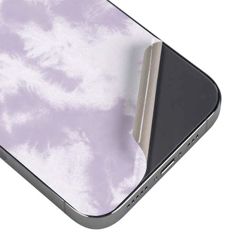Purple and White Tie Dye iPhone 16e Skin