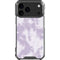 Purple and White Tie Dye iPhone 18 Pro Max Clear Case