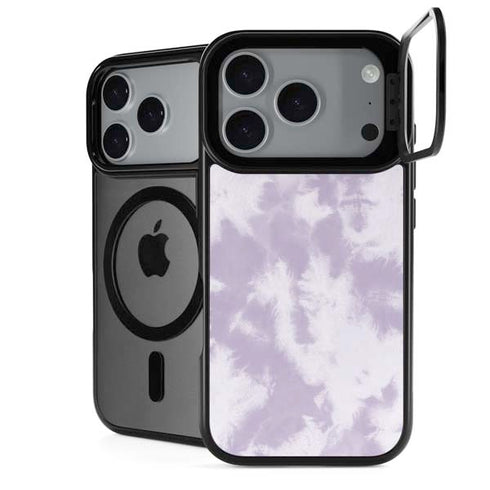 Purple and White Tie Dye iPhone 18 Pro Max Kickstand Case