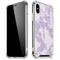 Purple and White Tie Dye iPhone X/XS Clear Case