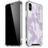 Purple and White Tie Dye iPhone X/XS Clear Case