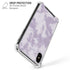 Purple and White Tie Dye iPhone X/XS Clear Case