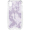 Purple and White Tie Dye iPhone XS Clear Case