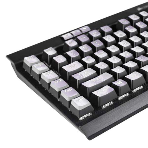 Purple and White Tie Dye K95 RGB PLATINUM Mechanical Gaming Keyboard Skin