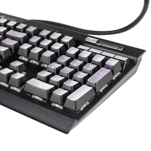 Purple and White Tie Dye K95 RGB PLATINUM Mechanical Gaming Keyboard Skin